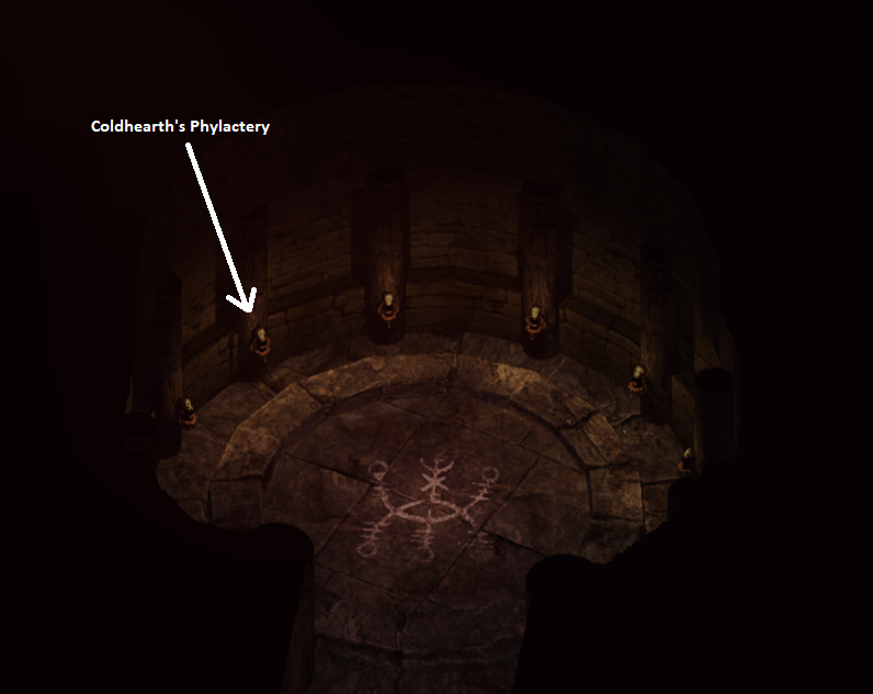 Coldhearths Phylactery Location